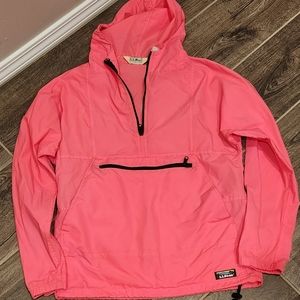 L.L.Bean Vintage Neon Pink Windbreaker